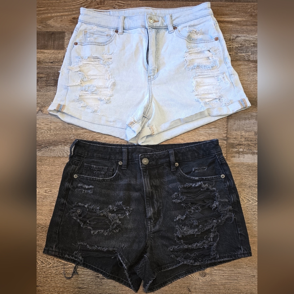 American Eagle Distressed Jean Shorts
